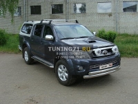 Решётка радиатора 16 мм Toyota Hilux 2010